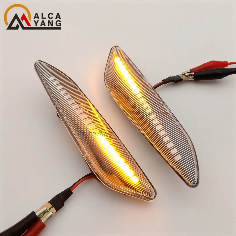 Indicatori Laterali A LED Dinamici Sequentiali Per Alfa Romeo 147/156, Fiat Tipo, Lancia Delta/Ypsilon - Amber - 4
