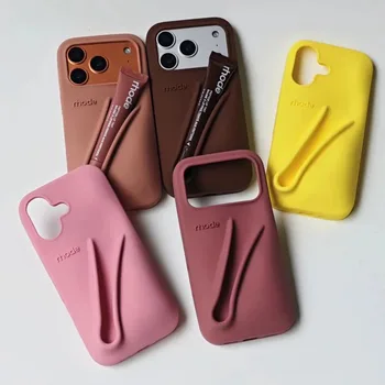 Brand Soft Silicone Case for IPhone 17 16 15 14 13 12 11 Pro Max Plus Air Lipstick Portable Phone Case Without Lip Gloss and Box 1