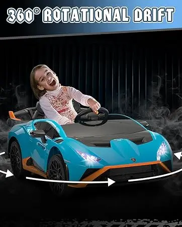 24V Kids Ride on Car, Compatible for Lamborghini Electric Car