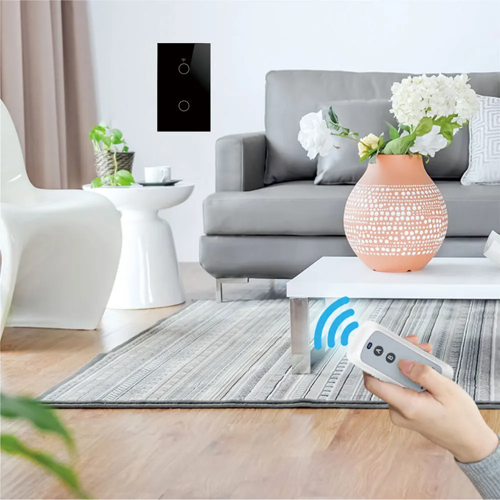 Smart Switch Tuya Smart Life Light Switch WiFi Touch Sensor App Remote Control No Neutral Wire 110V 220V For Alexa Google Home