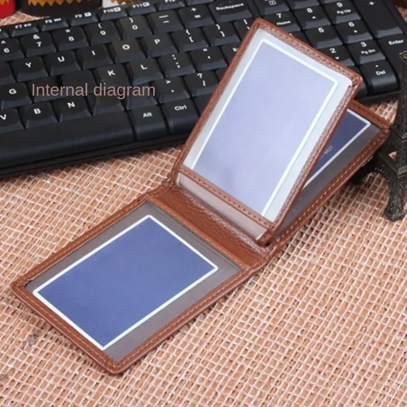 Premium PU Leather Driver License Holder and Document Wallet