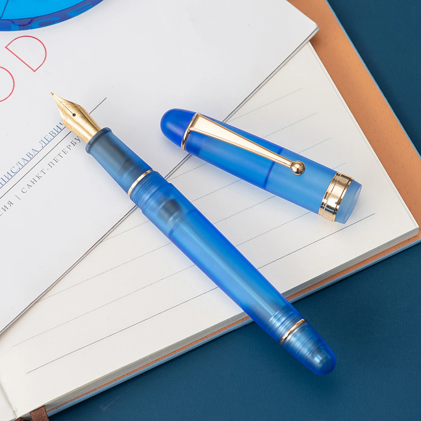 Asvine V126 Fountain Pen EF F M Nib Vacuum Filling Matte Acrylic ink Pen school office  supply calligraphy Writing gifts pens 6