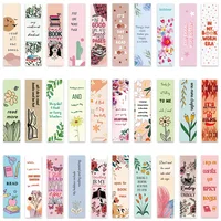 30pcs Aesthetic Cartoon Bookish Reading Book Paper Bookmarks DIY Students Readers Page Marker Library Office Page Marking
