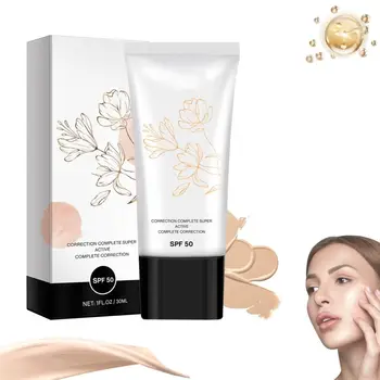 With Spf 50 Korean Color Changing CC Cream Full Coverage Color Changing Full Coverage Cream Color Correcting Self Adjusting