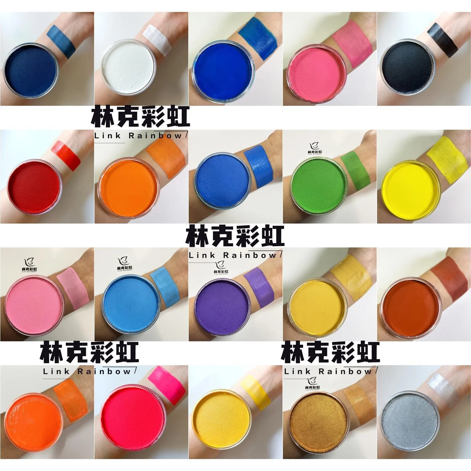 Water Soluble 30g Monochrome Face Paint Neon Body Professional Pigment face painting makeup 4