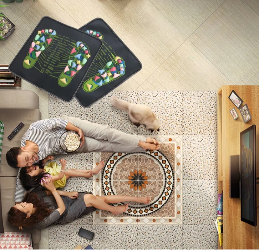 Yoga Walking Stone Massage Mat Chinese Reflex Pain Relief Foot Spa Mat To Relieve Tired Muscle Relaxation and Nerve Pain yoga mat,massage pad