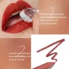 BEAUTY GLAZED 2 Pcs  Lip Liner Set Long Lasting Waterproof Lipliner Matte Velvet Lipstick Pen Lip Makeup Cosmetic Smudgeproof 5