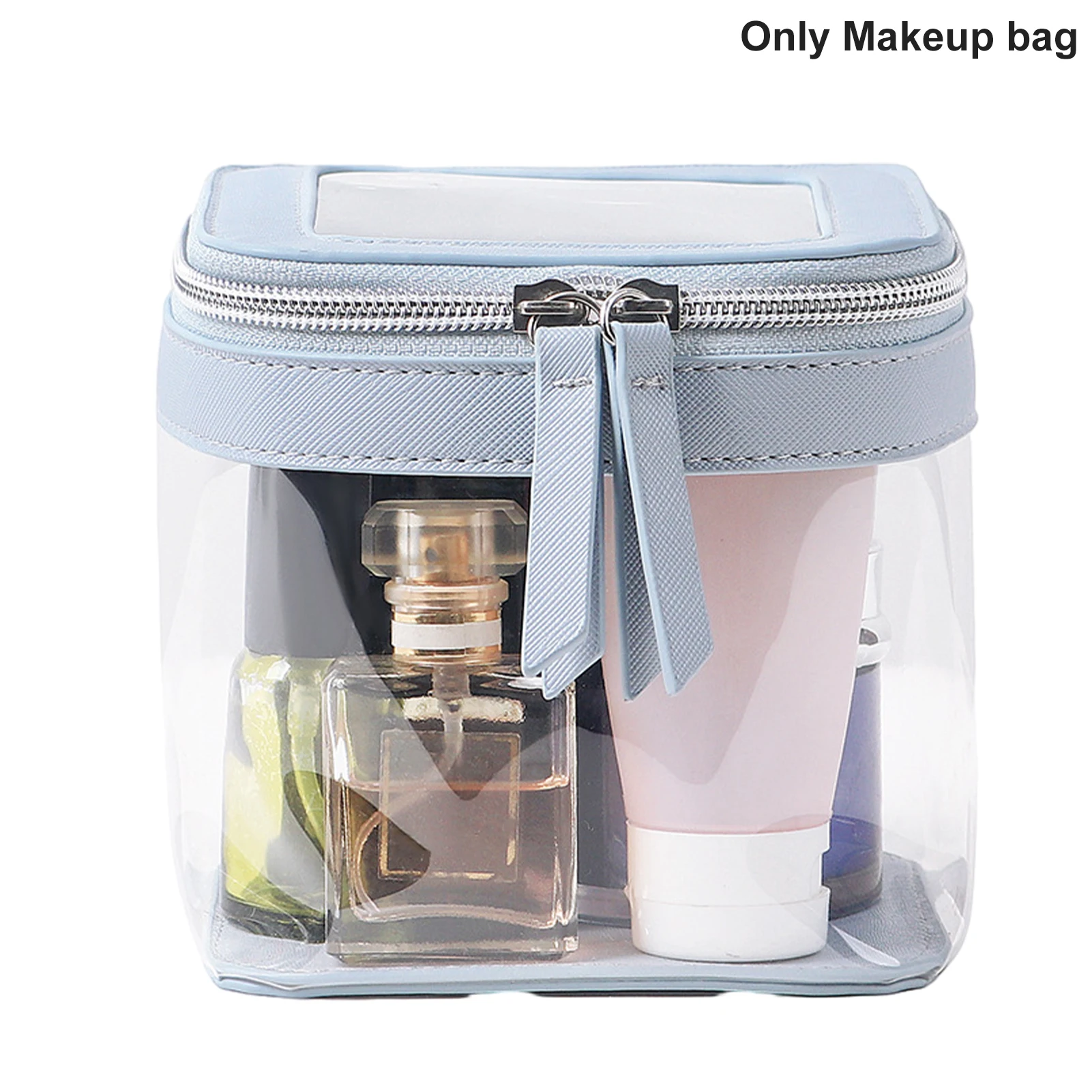 

Дорожная удобная электронная компактная косметичка для ювелирных изделий, ежедневное использование, помада, водонепроницаемая ручка, портативные туалетные принадлежности из прозрачного ПВХ