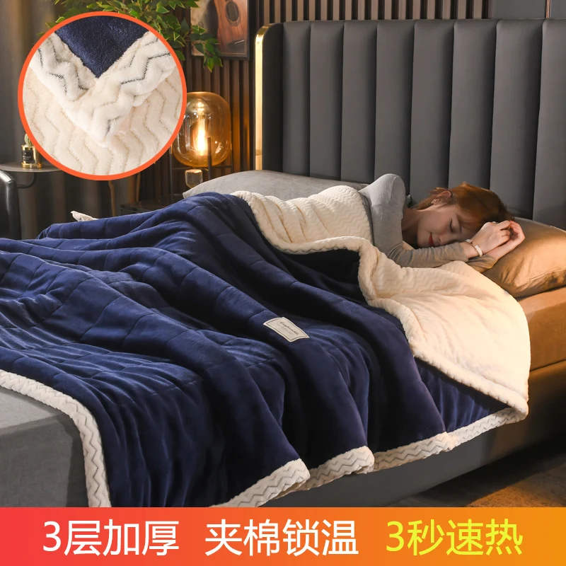 Plush Coral Fleece Soft & Warm Blanket - Ultra Cozy and Washable