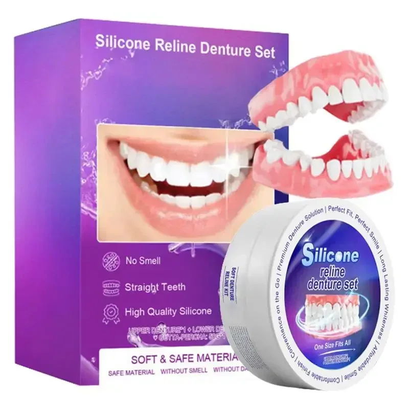 Teeth whitening essence Teeth whitening product Teeth health product Silicone Denture Set Oral Hygiene Care