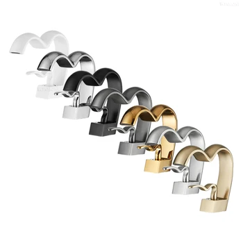 Rubinetto per lavabo moderno con maniglia singola Miscelatore in ottone Rubinetto per acqua Rubinetto per lavabo a cascata Gru fredda e calda Rubinetto per lavabo da bagno 1