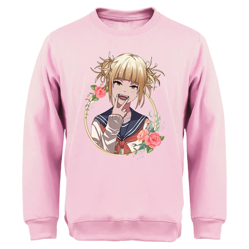 

My Hero Academia Sweatshirts men/women Japan anime Himiko Toga Kawaii Hoodies Sweater Casual Hip Hop Loose Moletom Moletom