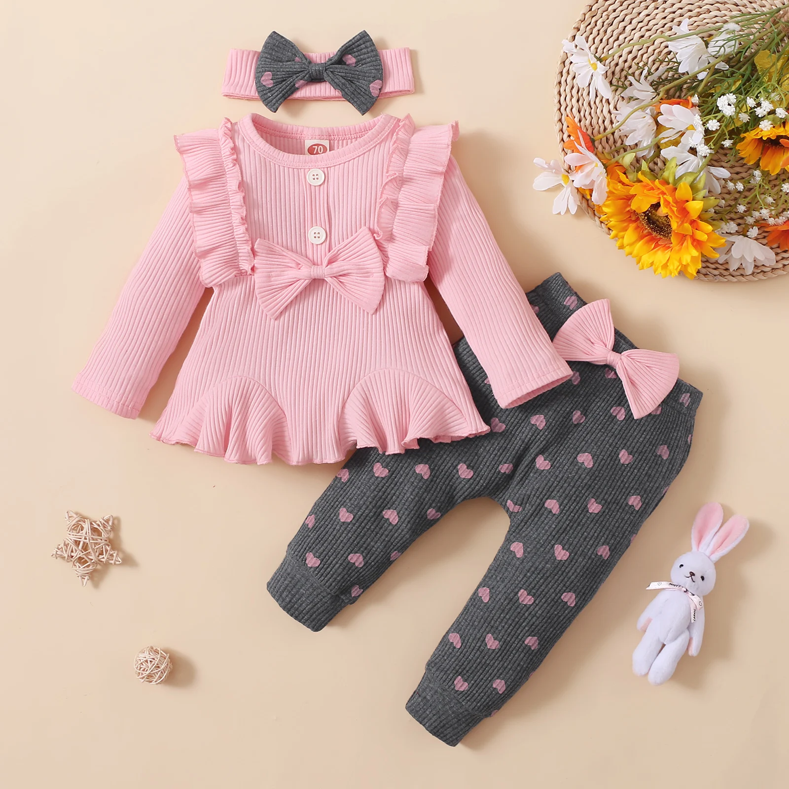 Vestido casual infantil estampado, roupas infantis, princesa, dia dos  namorados, vestido e saia Kawaii para meninas, rosa, 3-6 Meses