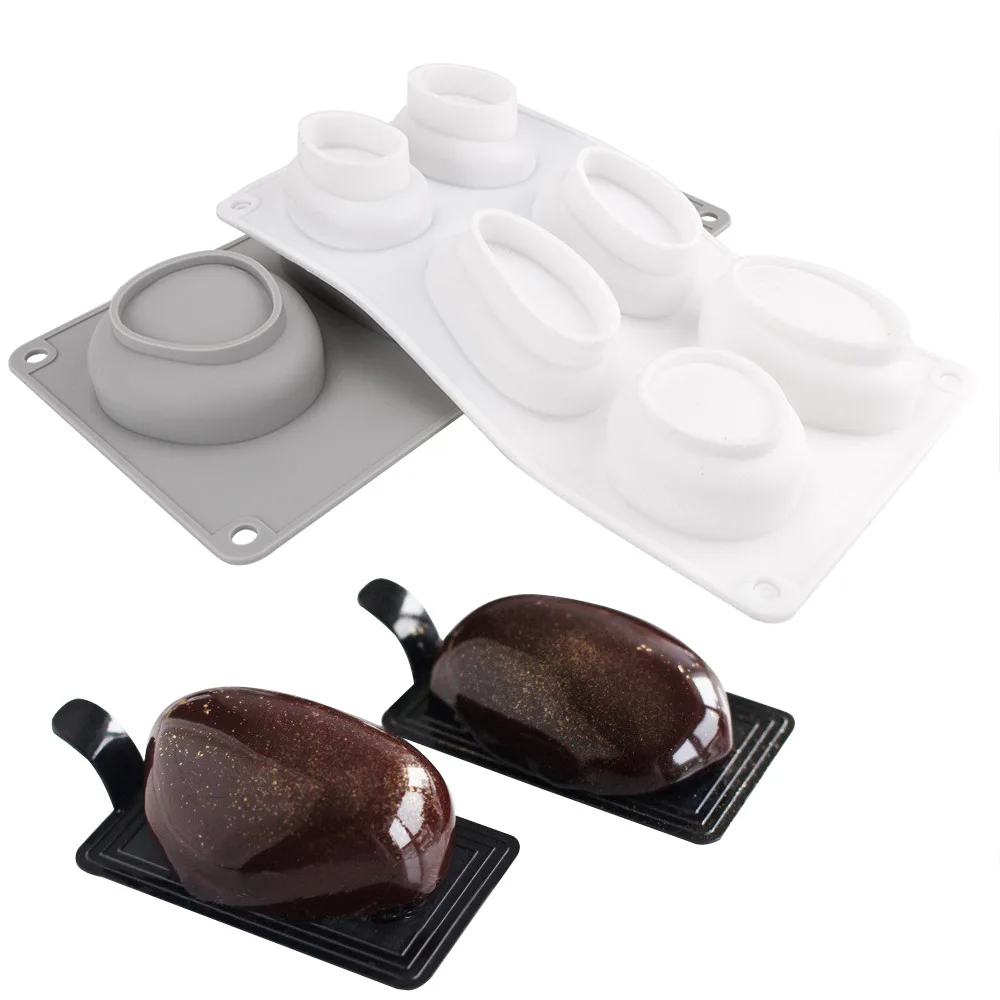

Baking Form Mold Round Stone Shape Baking utensils Silicone Cake Mold DIY Soap Mould Cake Decorating Tools