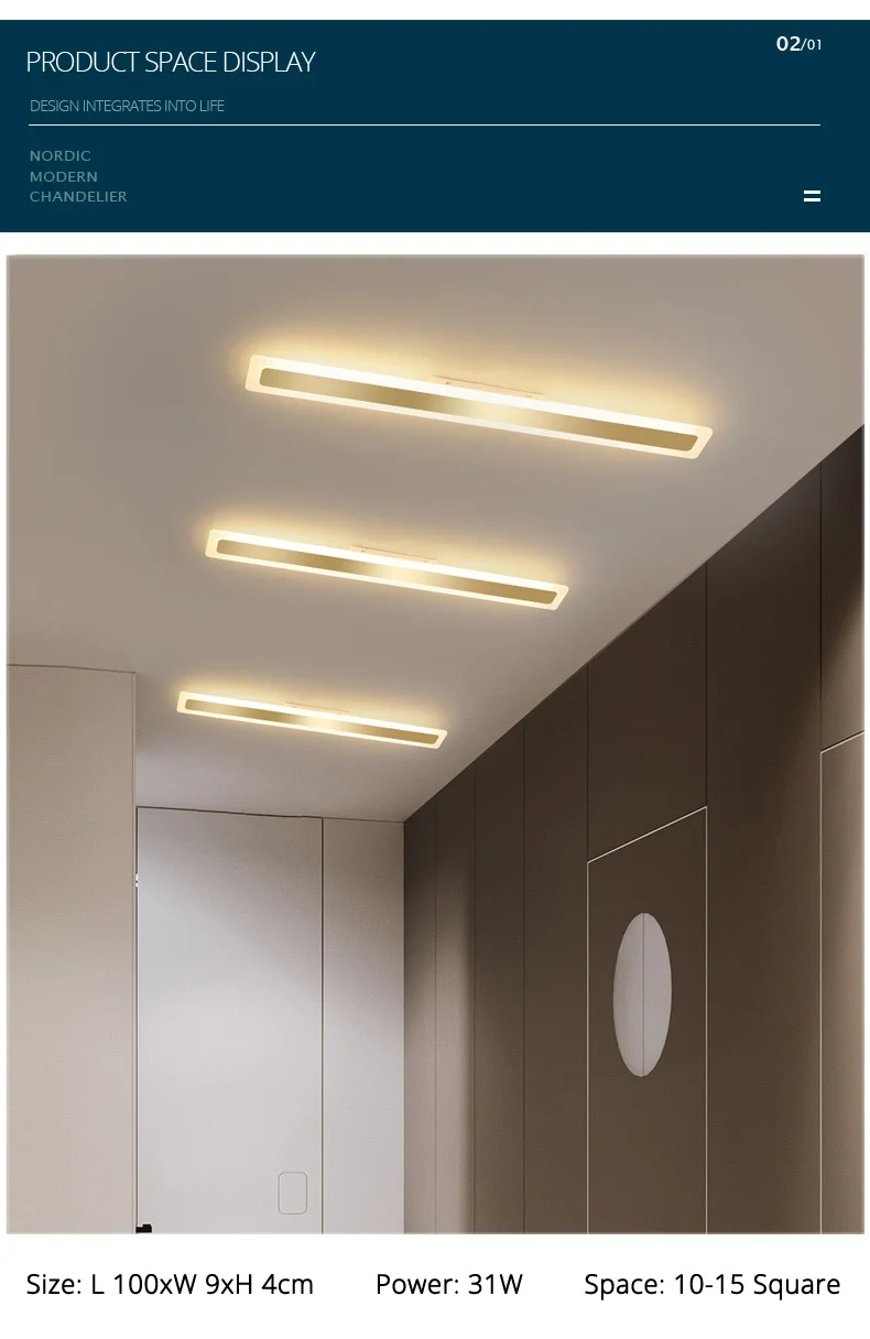 Acrylic Hallway led ceiling lights for living room Plafond home Lighting ceiling lamp homhome Lighting fixtures Modern balcony pendant ceiling lights