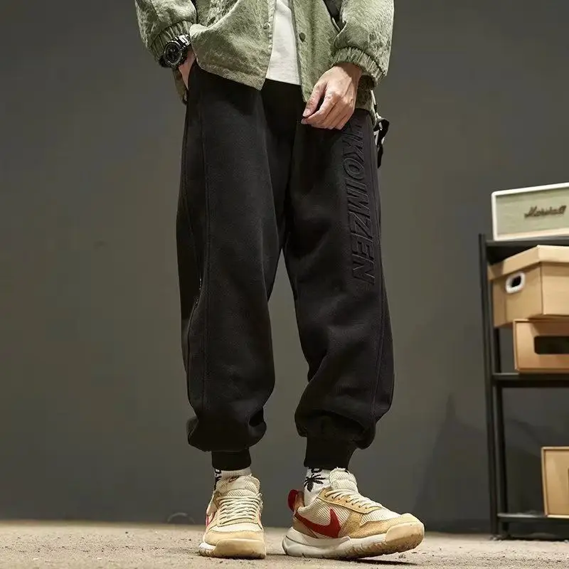 Spring Autumn Elegant Fashion Harajuku Slim Fit Trousers Loose All Match Sport Casual Pants Solid Pockets Straight Leg Pants