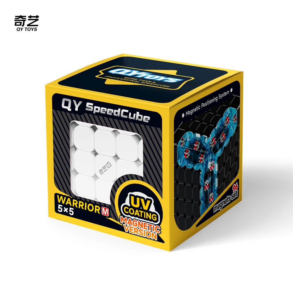 [Picube] QiYi 5x5x5 워리어 5x5 큐브 스피드 5 레이어 큐보 마히코 스티커리스 매직 퍼즐 큐브 장난감 큐보 스피드큐브 UV 코팅