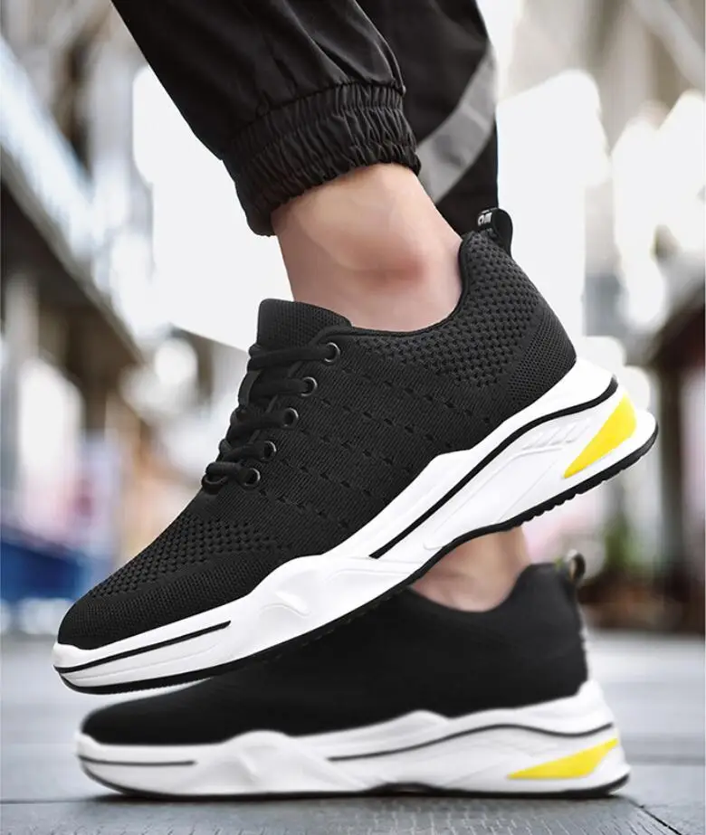 Modische Sneaker Mit Höhenverstellung 8cm Herren Freizeitschuhe_voghion.com