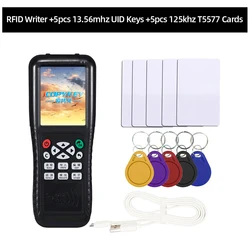 Advanced RFID NFC Reader & Writer with Free Mobile App for Key Card Programming and Decoding (5 UID Key 5 T57 Card)
