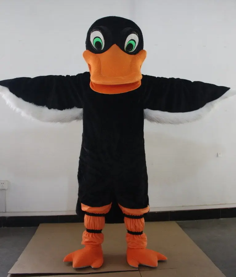 

New Adult Hot Sale Foam Black Duck Fancy Cartoon Mascot Costume Plush Christmas Fancy Dress Halloween Mascot Costume