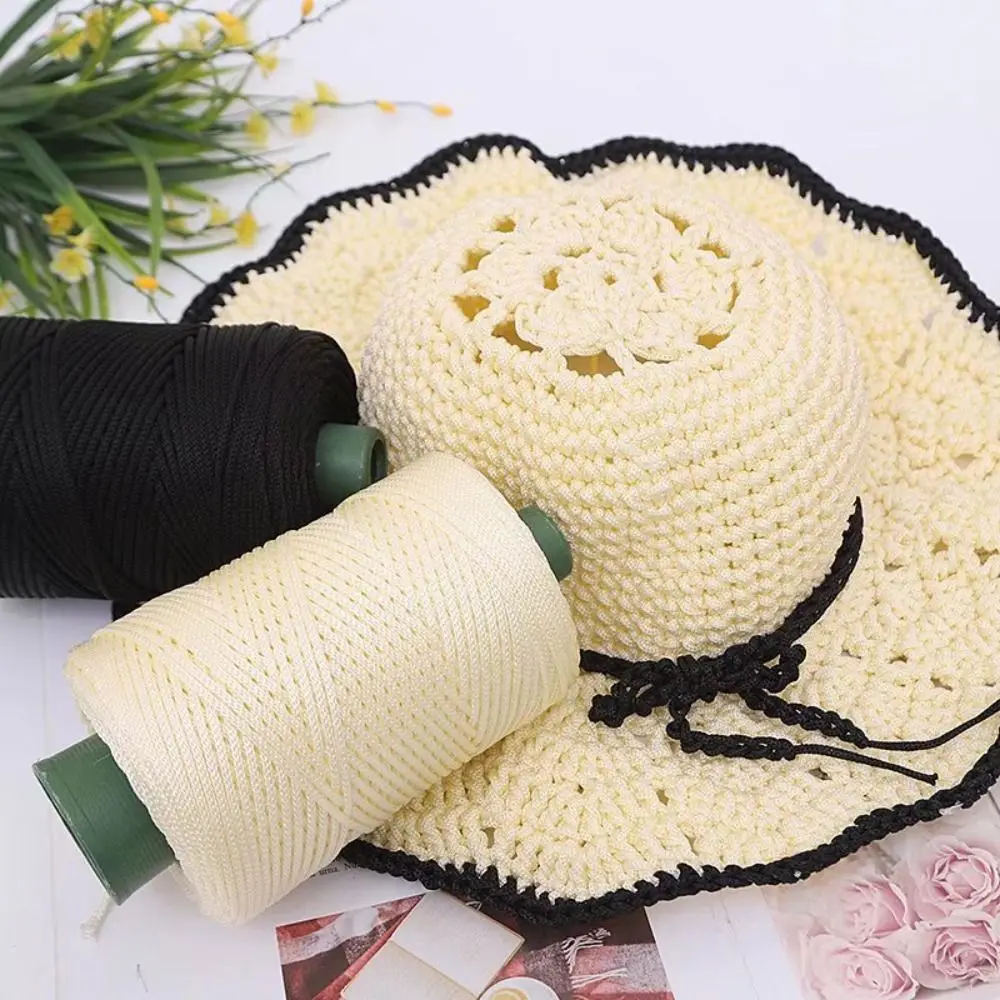 Description Picture 3 of item3mm Crochet Yarn Ice Rope Thread for Hand Knitting Bag Hat Shoes Woven DIY Hook Cushion Knitting Material Sewing Accessories