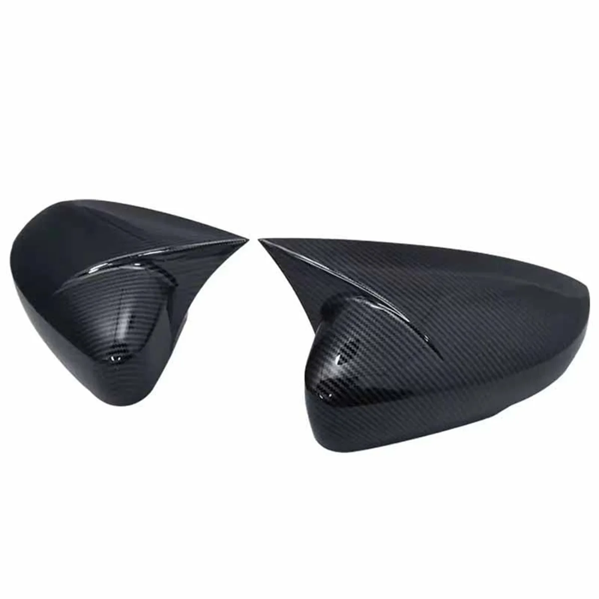 

2X Car Carbon Fiber Pattern Rear View Mirror Cover for 09-17 VW Polo Mk5 6R 6C Rearview Mirror Housing Modification Part