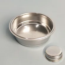  1Pcs 304 Stainless Steel Coffee Filter Basket Single 1 Cup Double 2 Cup 51/54/58mm Portafilter Single/Double/Four Person 