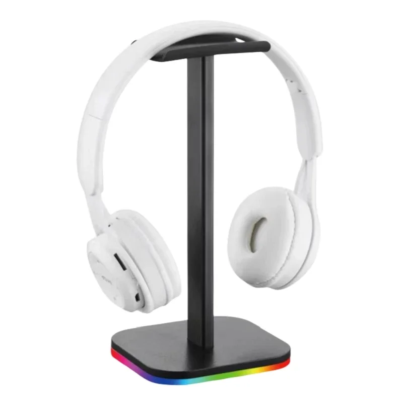 

Headphone Stand Light Pickup Desktop Computer Metal Holder Ear Mounted Detachable Hanging Support Wireless Charging With Speaker