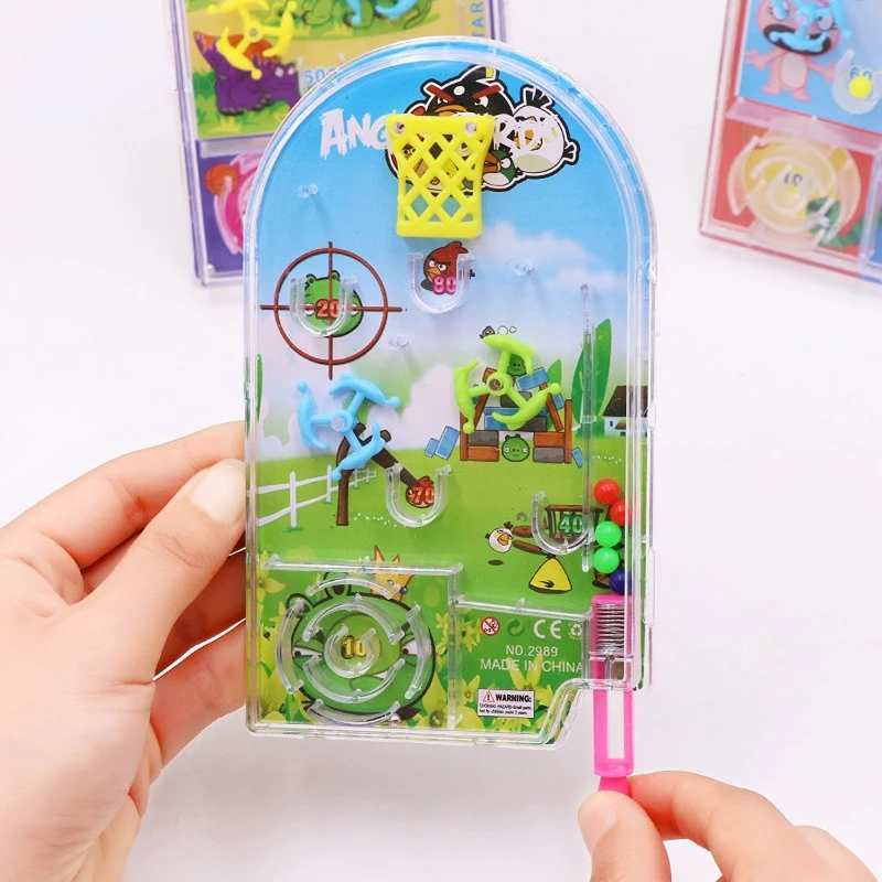 

Children Pinball Games Mini Pinball Game Machine Fun Labyrinth Beads Ejection Educational Toys Kids Shooting Board Games
