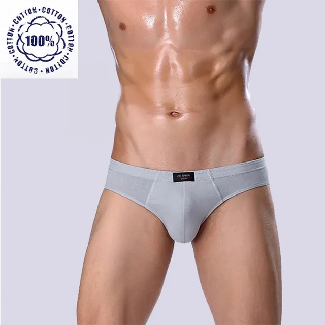 6Pcs/Men's Underwear Cotton Middle-aged Men's Briefs Sexy Boxer Solid Color High-stretch Mid-waist Pants Breathable Men's Shorts 3