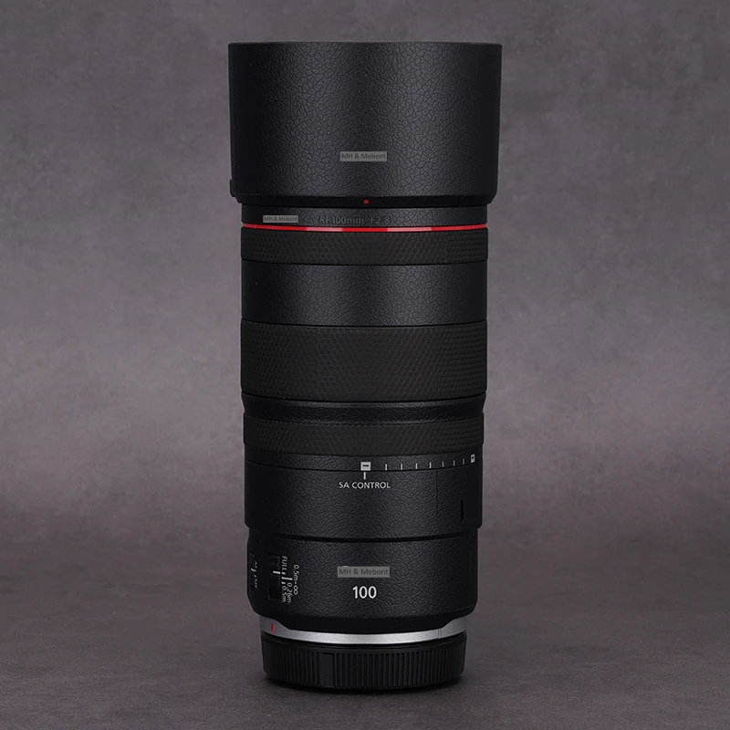 캐논 RF 100mm F2.8 매크로 L IS USM용 렌즈 스티커, 매크로 데칼 스킨 비닐 랩 필름, 스크래치 방지 보호 코팅 RF100 100 2.8