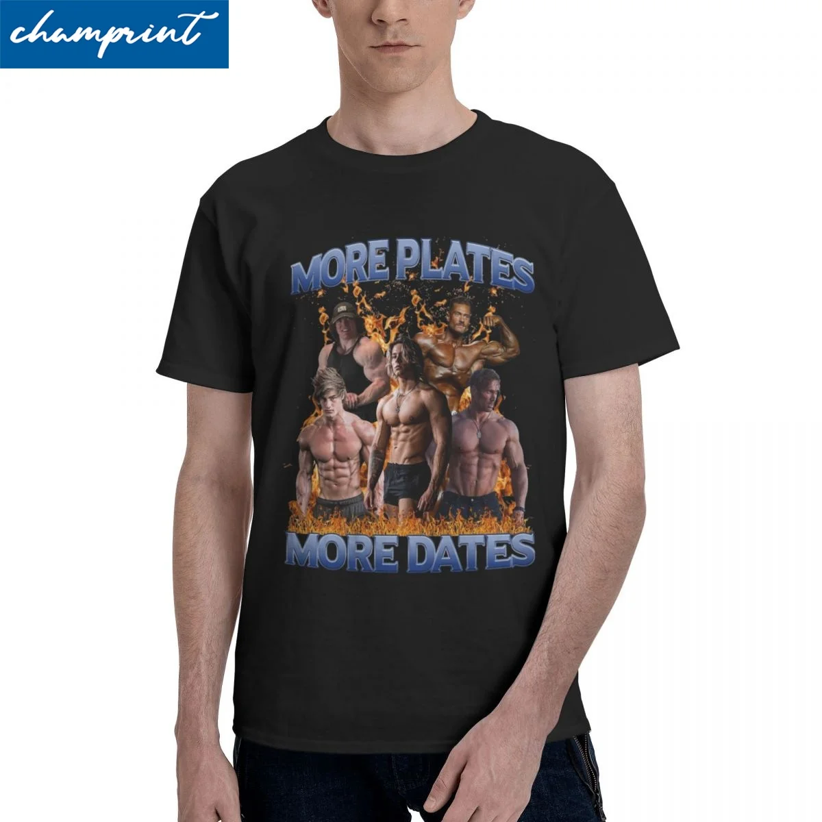 

Футболка Мужская/Женская хлопковая с коротким рукавом и круглым вырезом