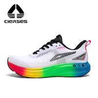 CIERSES  Full Palm Marathon Racing Track and Field Training High Wear   High Rebound Propulsion Fabric Running Shoes 2438-4 1