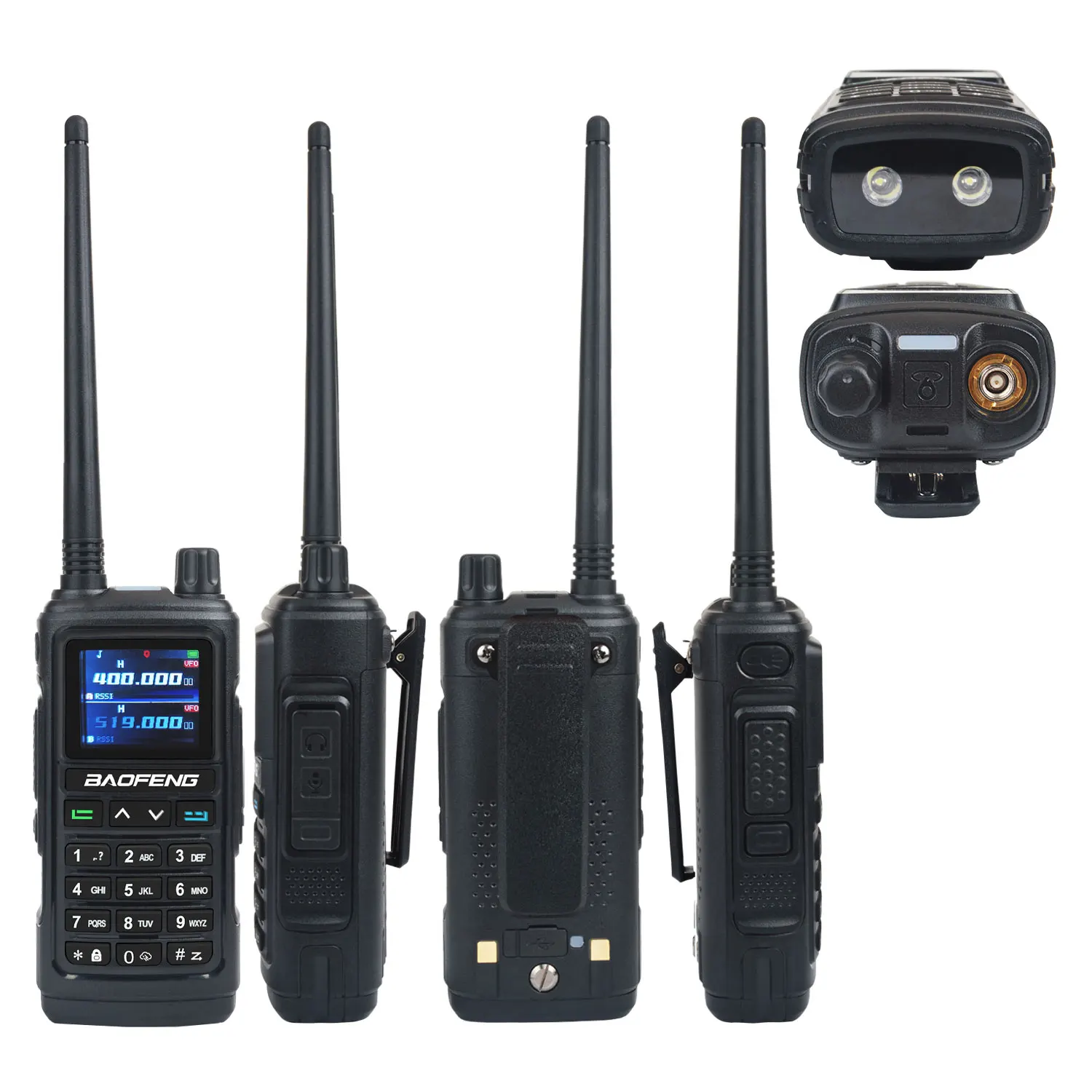 BAOFENG-UV-17Pro Walkie Talkie, GPS Air Band, 6 Bandas Receber, Tri-Bandas Transmitir, NoAA, FM, Freq, Rádio Copy sem fio