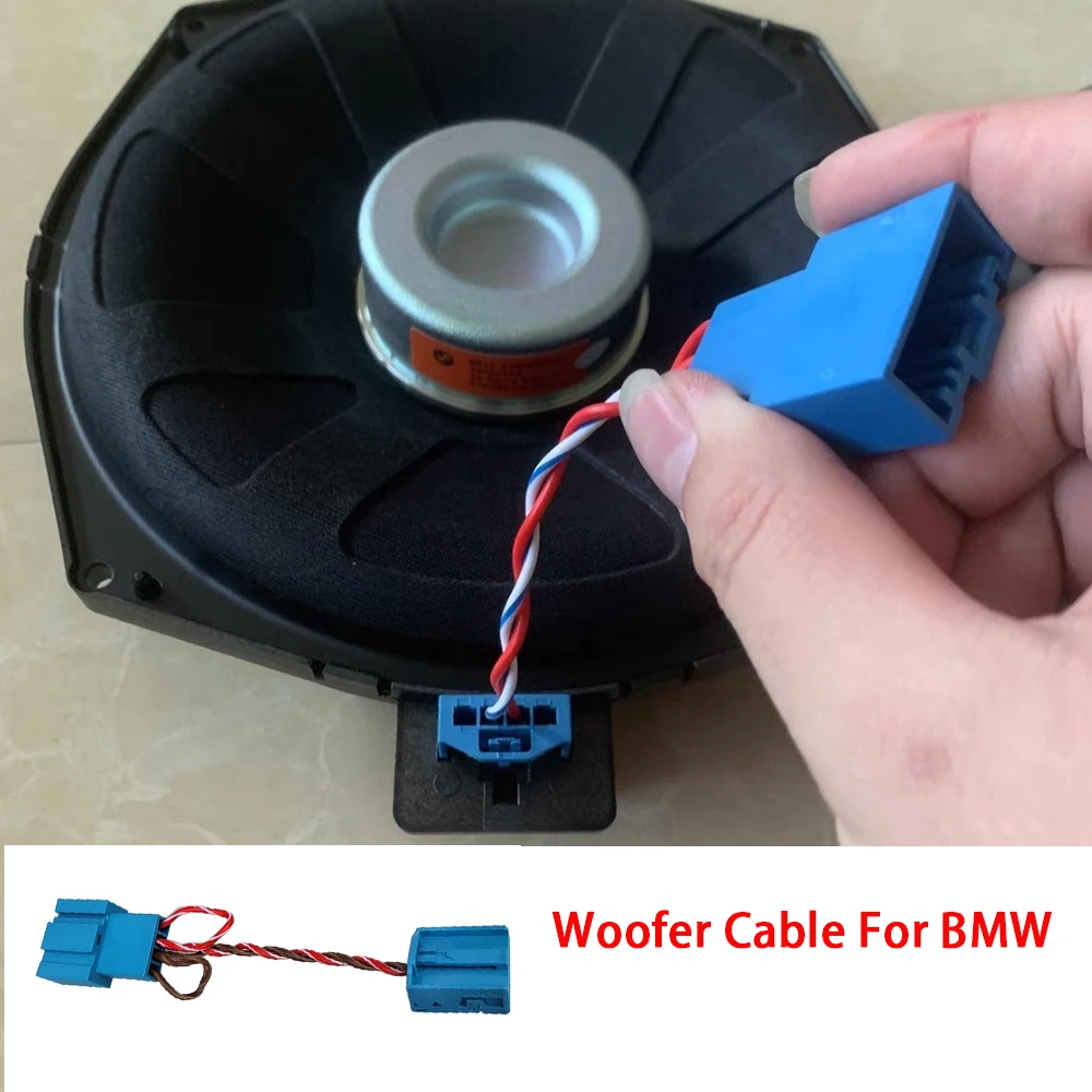 1PCS Car Subwoofer Wiring Bass Low Range Correct Connector For BMW F10 F20 F30 F32 F02 F15 F25 F01 E60 E90 G20 G30 3 5 Series