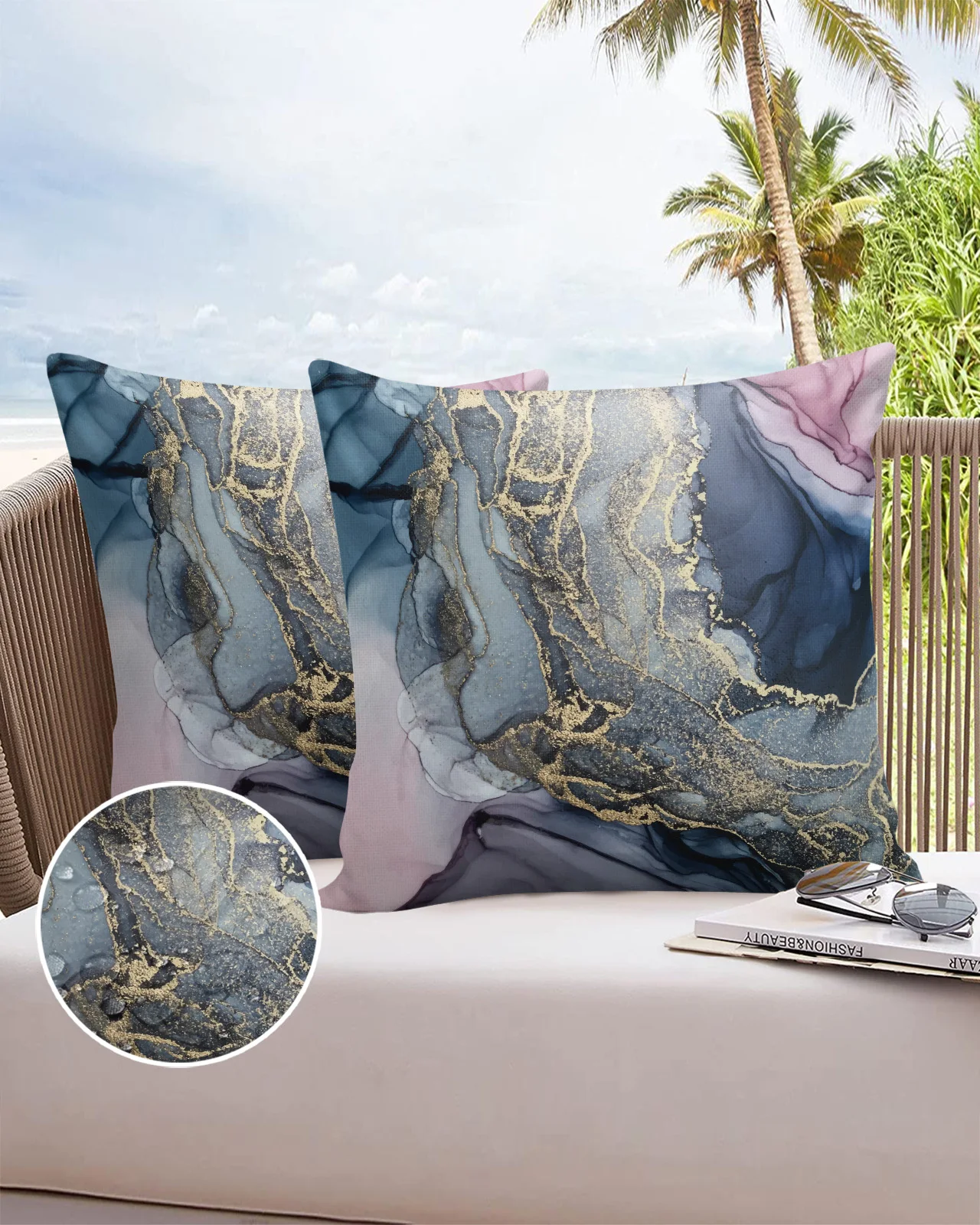 

2/4pcs Set Pillow Case Abstract Marble Waterproof Pillowcase Decorative Bed Pillow Cover Home Decor Sofa Car Cushion Cover