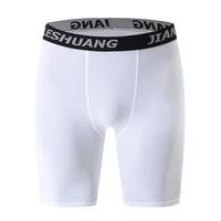 Ensemble de 5 pièces de sous-vêtements longs élastiques classiques noirs et blancs pour hommes, séchage rapide, confortables, sportifs, tendance pour jeunes, pantalons à coins plats 3