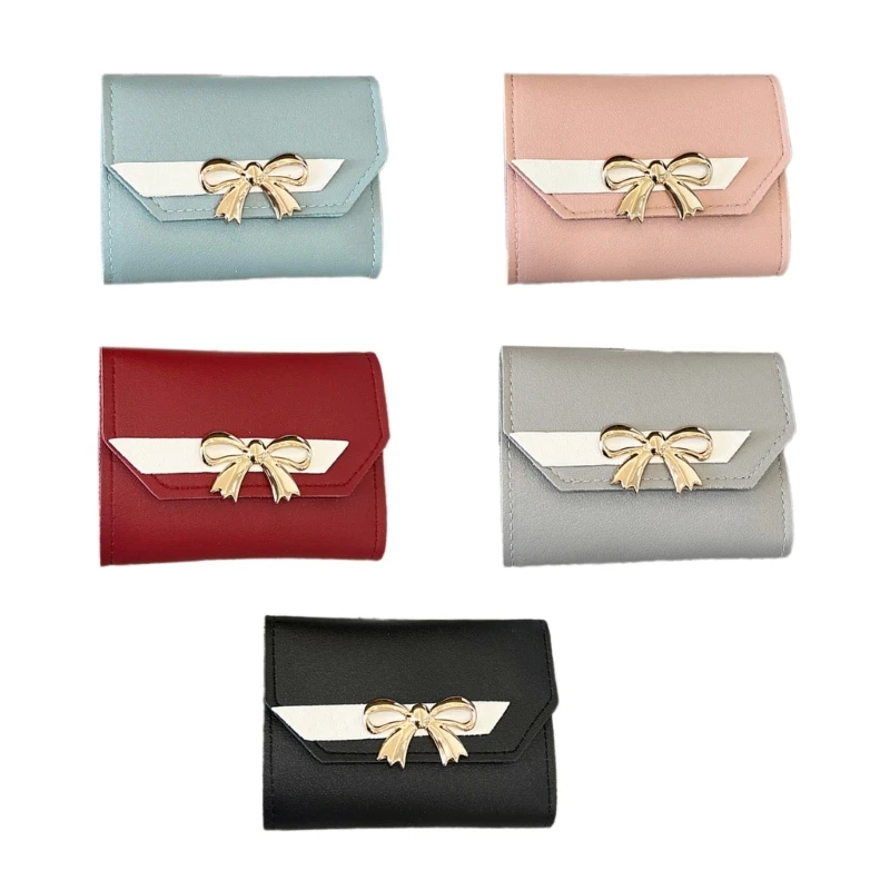 

Trifold Wallet Credit Card Card Cash Holder Woman Girl Short Type Coin Small Change Purse Multi Slot Clutch Wallet