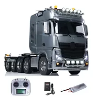 RTR 1/14 RC Tractor Truck 10x10 Metal Chassis Remote Control 3363 Lorry Truck Model 3-Speed Transmission Car Light Sound Set Toy 1