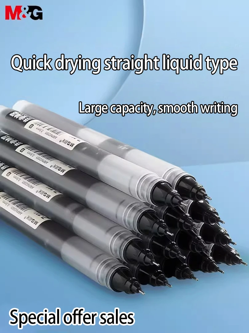 Direct liquid Gelpen Black Roller pen Quick drying water pen 0.5 Exam special Water-based direct Signature pen Ballpoint pen red direct liquid pen quick drying pen signature pen full needle tube neutral pen business and office student exam question