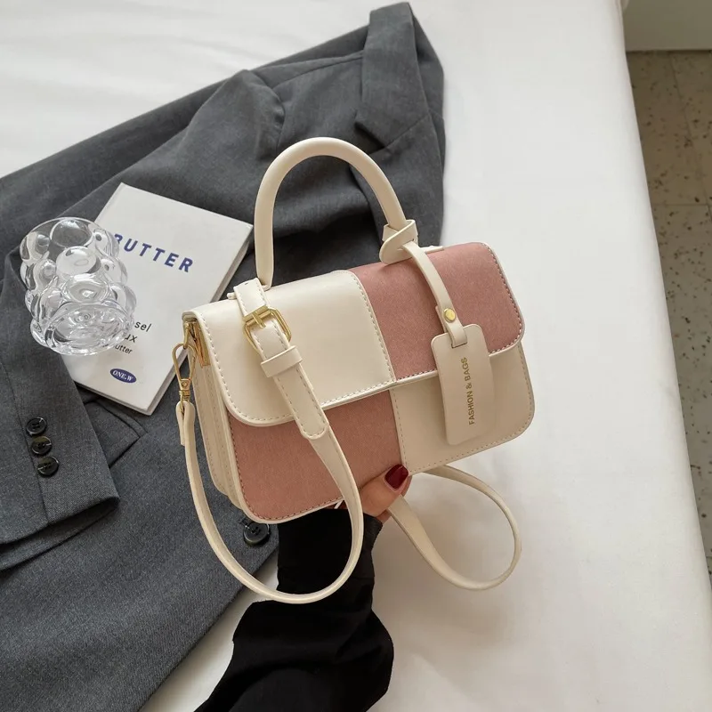 French retro women shoulder bag