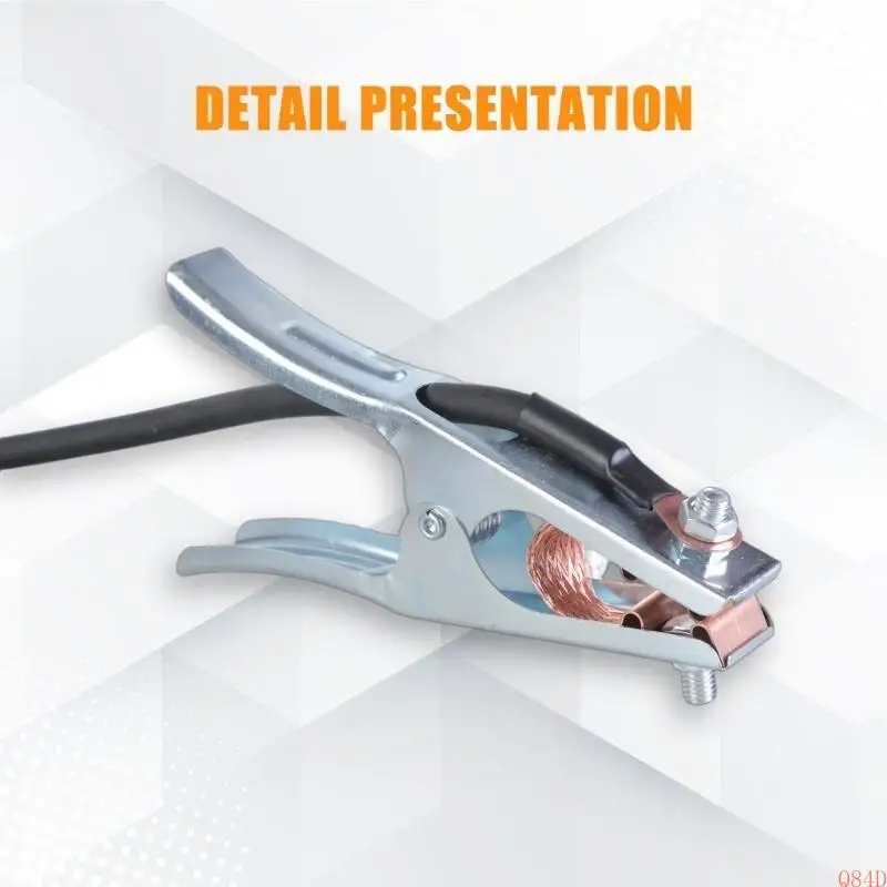 Q84D Welding Electrode Holder cable Welding Ground Clamps with 10ft Cable Electrode Holder for Welder Machine