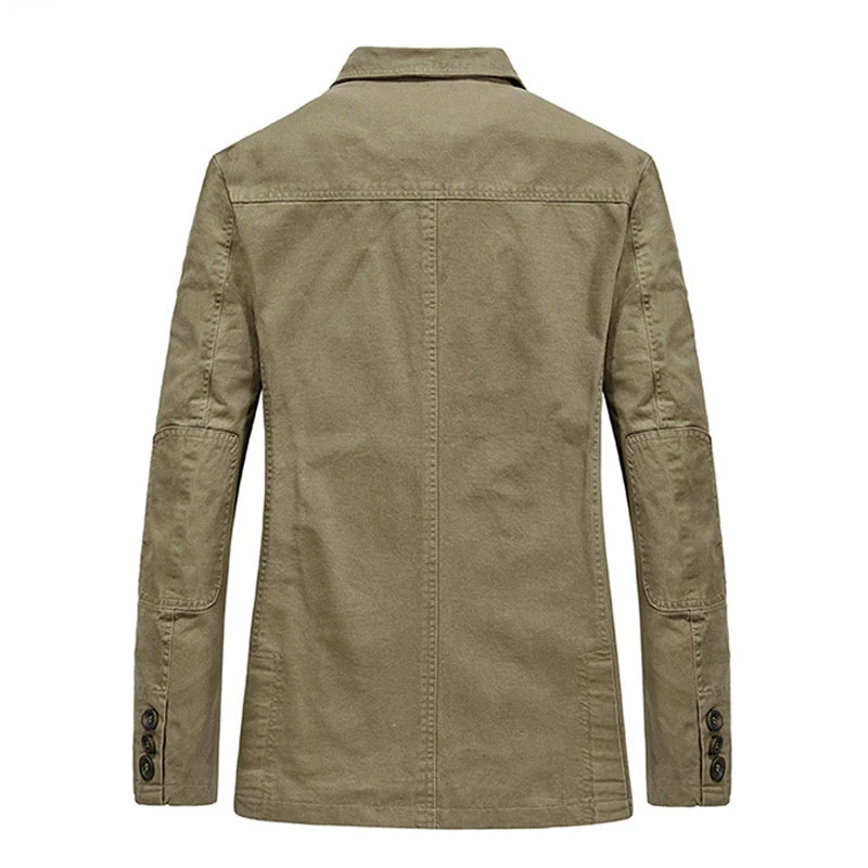 Men Casual Blazers Cotton Jacket Suit for Men Slim Fit Coats Male Blazers Mujer Business Casual Coats costume homme 4XL