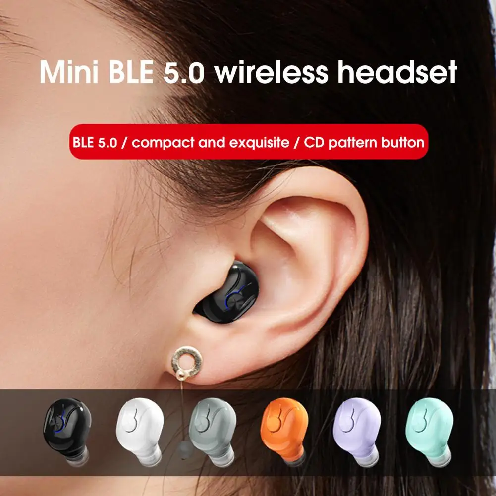 

K1Wireless Headset Mini In Ear Sports Mono Bluetooth-compatible 5.2 Stereo TWS Earphones Sports Waterproof Earbuds With Mic