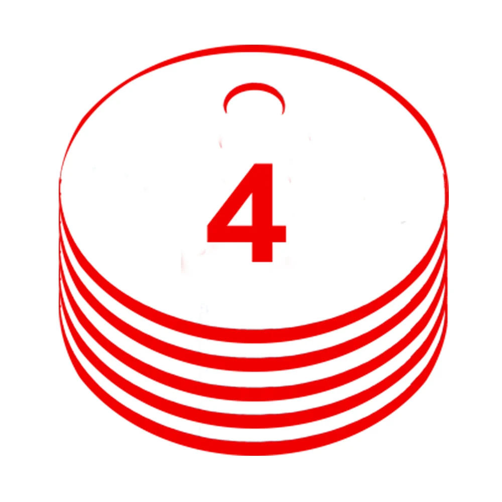 Beekeeping Accessories Dia 3.5CM Plastic Round Sequential Number Category Tag 8 Color Numbered Classify Label Beekeeping Box Marker Classification Sign