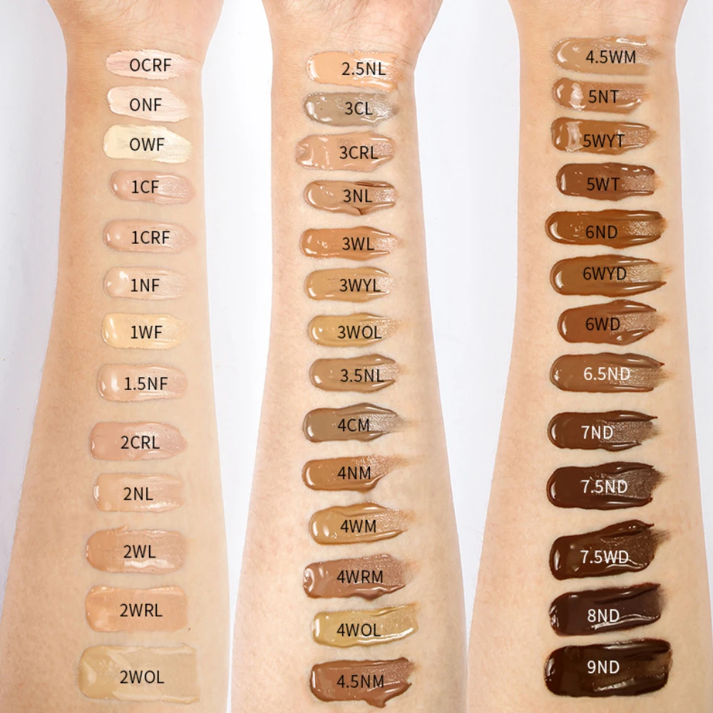 Free Shiping Small Bottle Face Liquid Foundation Effective Concealer Skin Contouring Moisturizer BBCream Primer Foundation Cream