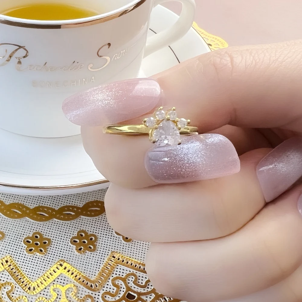Ring Brilliant Paw Cat Europa-Stil Zarter feiner Schmuck für Frauen Sommer Brandneues süßes Geschenk aus 925er Sterlingsilber – Detail 5