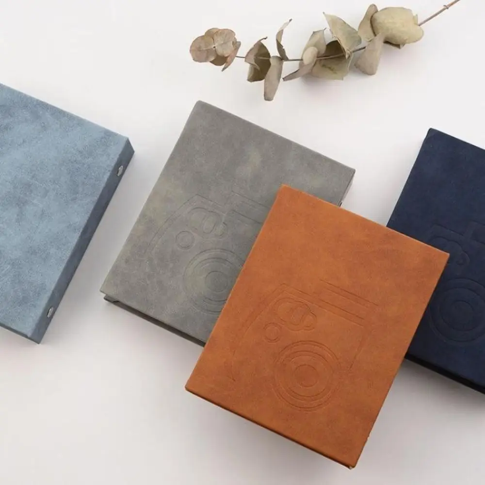 64 Pockets Instant Camera Photo Album PU Leather Suede Surface Memorial Booklet for /Fujifilm Instax Mini 12/11/EVO