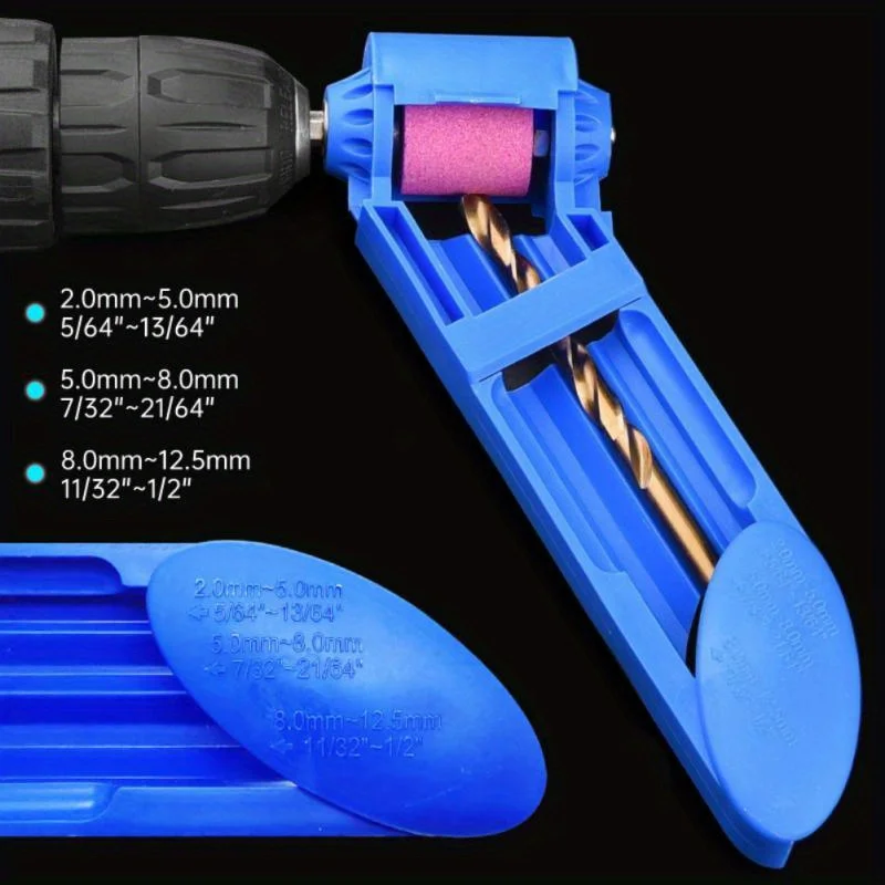 Grinding Wheel Drill Bit Sharpener Hand Tools Nail Drill Bits Set Sharpener for Step Drill Accessories Abrasive Tools