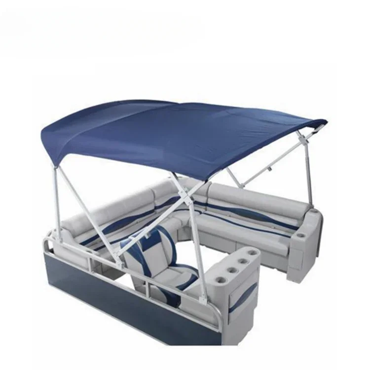 Square Tube Bimini Top Pontoon Boat Bimini Top for Boat Customized Size